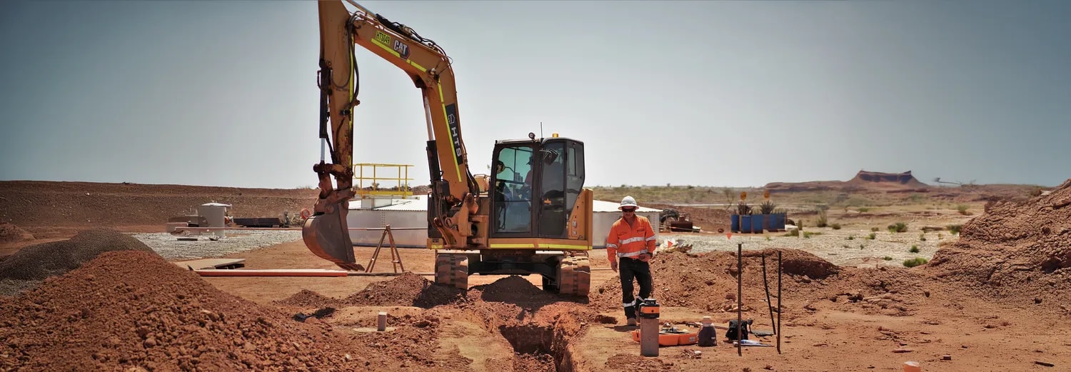Earthworks and site preparation on a remote civil project
