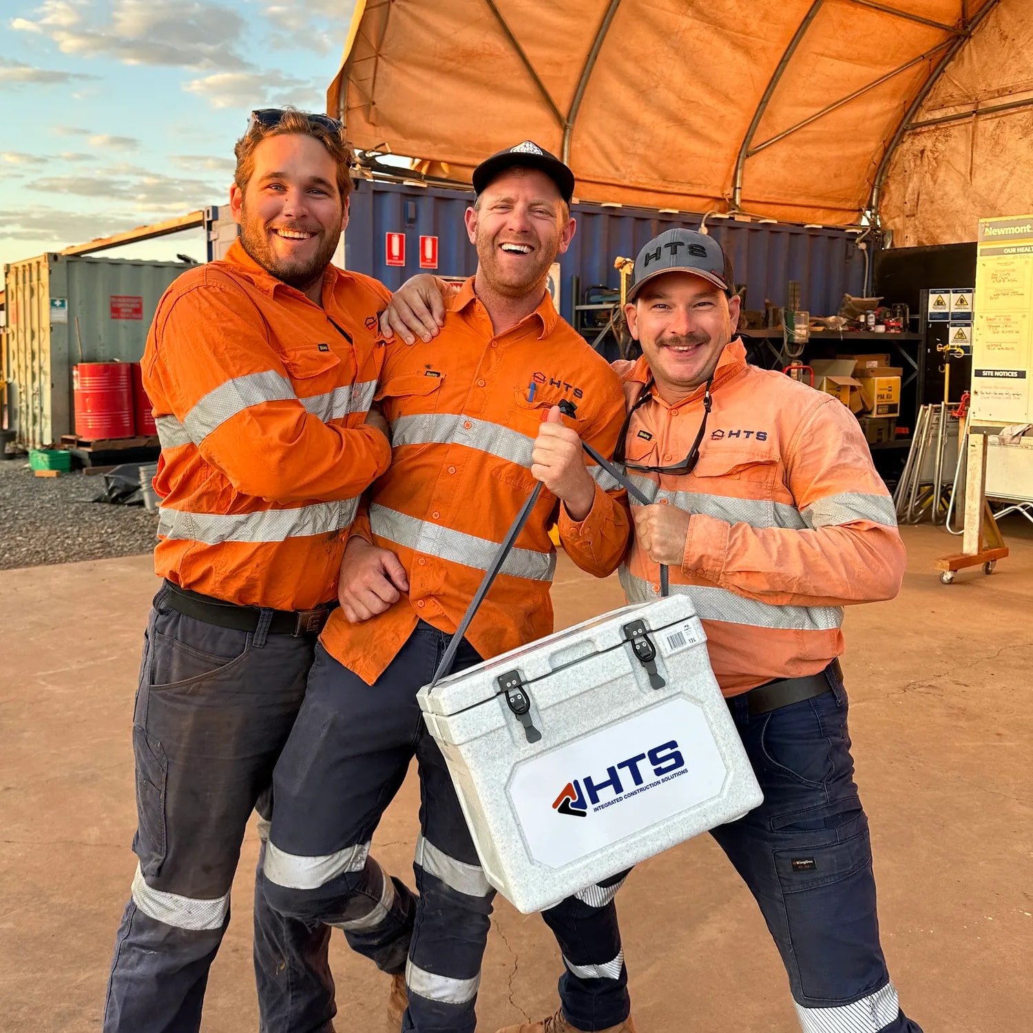 HTS Constructions team members on site